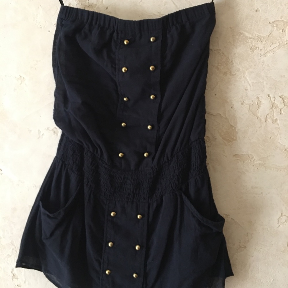 Double Breasted Style Mini Dress